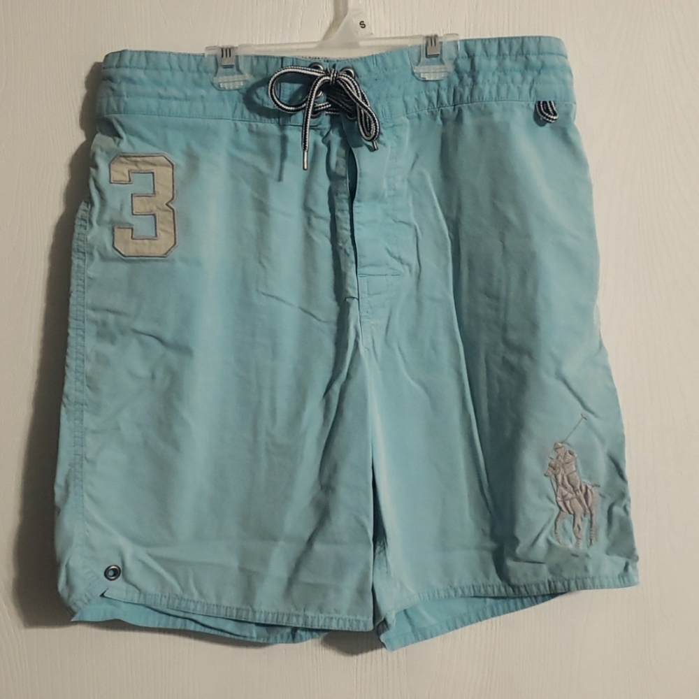 Mend polo swim trunks